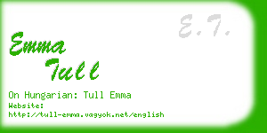 emma tull business card